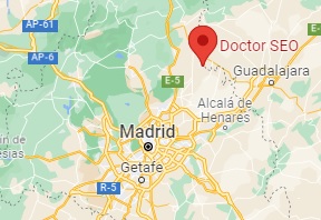 Mapa Doctor SEO Guadalajara - Madrid